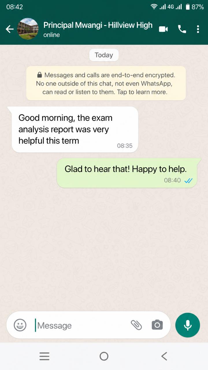 School administrator testimonial 1